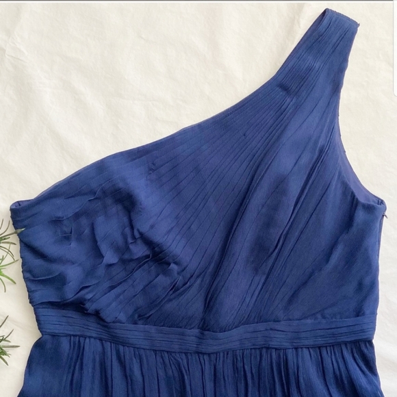 J.CREW Asymmetrical Chiffon Dress SIZE 16 - Picture 7 of 11